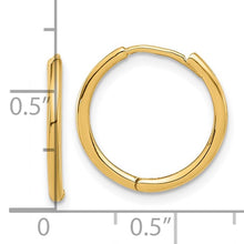 Load image into Gallery viewer, 15mm Polished Hinged Hoops - 14K Gold