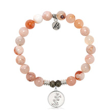 Load image into Gallery viewer, "Cherry Blossom" Silver Charm Bracelet - TJazelle