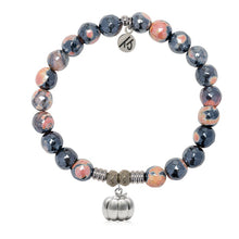 Load image into Gallery viewer, Pumpkin Silver Charm Bracelet - TJazelle