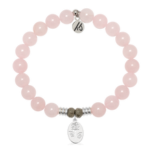 Load image into Gallery viewer, Rose Silver Charm Bracelet - TJazelle