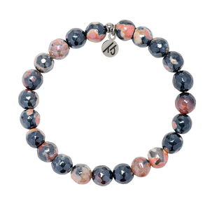 Orange and Black Agate Fearless Stacker - TJazelle