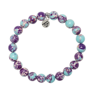 "Intuition" Purple Blue Jasper Stacker - TJazelle