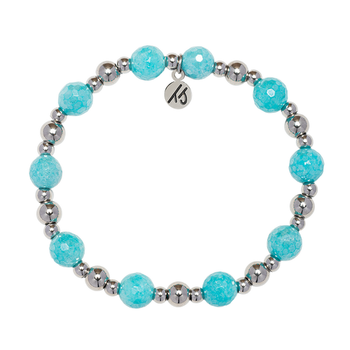 Blue Amazonite Day By Day Beaded Bracelet - TJazelle