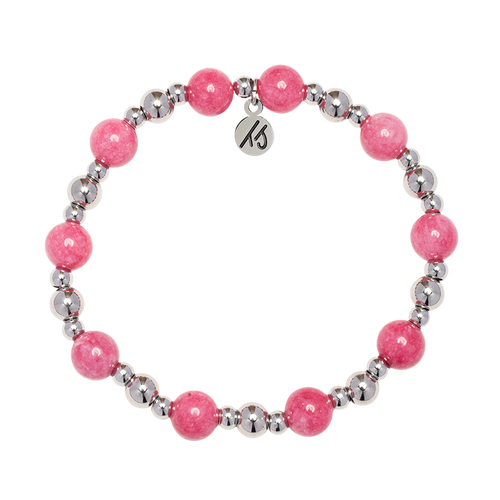 Pink Jade Day By Day Beaded Bracelet - TJazelle