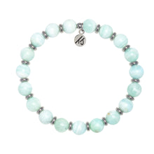 Load image into Gallery viewer, Hemimorphite Silver Empowered Elegance Beaded Bracelet - TJazelle