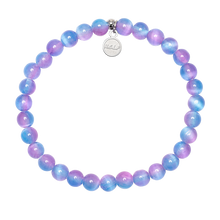 Load image into Gallery viewer, Periwinkle Selenite "Friends Forever" Stacker - TJazelle HELP