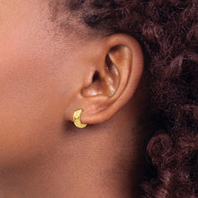 Load image into Gallery viewer, Chunky Small Hinged Hoop Earrings - 14K Yellow Gold