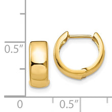 Load image into Gallery viewer, Chunky Small Hinged Hoop Earrings - 14K Yellow Gold