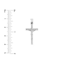 Load image into Gallery viewer, 3D Crucifix Cross - 14K White Gold