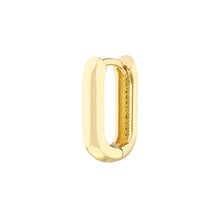 Load image into Gallery viewer, 10x15mm Oblong Polished Hoops - 14K Yellow Gold