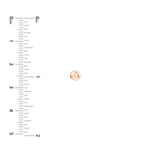 Load image into Gallery viewer, Flat Round Puff Stud Earrings - 14K Gold