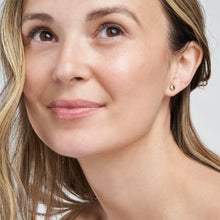 Load image into Gallery viewer, 5.5mm Flat Round Pebble Stud Earrings - 14K Yellow Gold