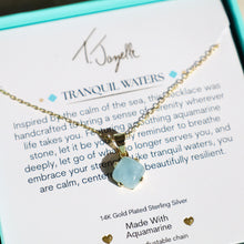 Load image into Gallery viewer, Tranquil Waters Aquamarine Necklace - TJazelle
