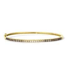 Load image into Gallery viewer, 14K Honey Gold™ Bangle Chocolate Ombré Diamonds® 1 cts. LeVian