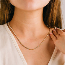 Load image into Gallery viewer, Tennis Necklace Clear - Gold Plated