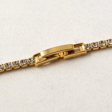 Load image into Gallery viewer, Tennis Necklace Clear - Gold Plated