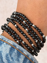 Load image into Gallery viewer, Black with Gold Accents  - Crystal Stacker