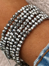 Load image into Gallery viewer, Pewter with Silver Accents - Crystal Stacker