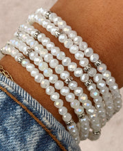 Load image into Gallery viewer, Ice White AB with Silver Accents- Crystal Stacker