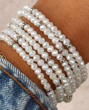 Load image into Gallery viewer, Ice White AB with Silver Accents- Crystal Stacker