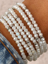 Load image into Gallery viewer, Ice White AB with Silver Accents- Crystal Stacker
