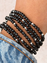 Load image into Gallery viewer, Black with Gold Accents  - Crystal Stacker
