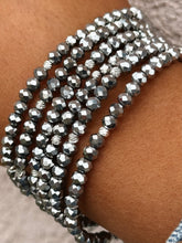 Load image into Gallery viewer, Pewter with Silver Accents - Crystal Stacker