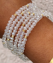 Load image into Gallery viewer, Clear Crystal AB with Gold Accents - Crystal Stacker