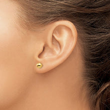 Load image into Gallery viewer, Polished 6mm Ball Post Earrings - 14K Yellow Gold