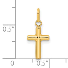 Load image into Gallery viewer, Hollow Cross Pendant - 14K Yellow Gold