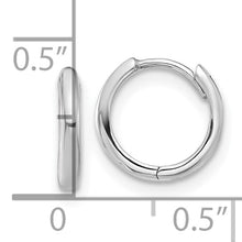 Load image into Gallery viewer, Hinged Hoop Earrings - 14K White Gold