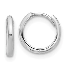 Load image into Gallery viewer, Hinged Hoop Earrings - 14K White Gold