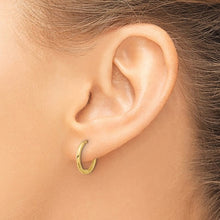 Load image into Gallery viewer, 14mm Polished Hinged Hoops - 14K Gold