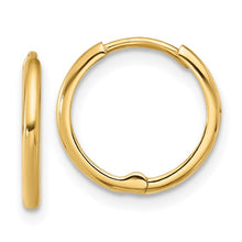 Load image into Gallery viewer, 14mm Polished Hinged Hoops - 14K Gold