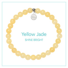 Load image into Gallery viewer, Yellow Jade “Shine Bright" Stacker - TJazelle HELP