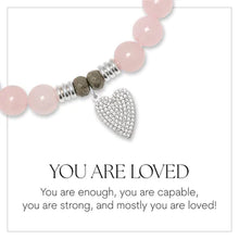 Load image into Gallery viewer, You are Loved Sterling Silver Charm Bracelet - TJazelle