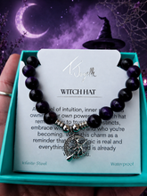 Load image into Gallery viewer, "Witch" Infinite Steel Charm Bracelet - TJazelle Limited Edition Halloween Collection