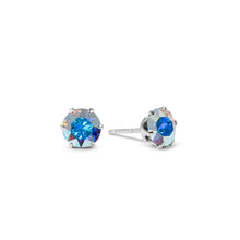 Load image into Gallery viewer, Crystal AB Micro Mini Bling Sterling Silver Stud Earrings - JoJoLovesYou