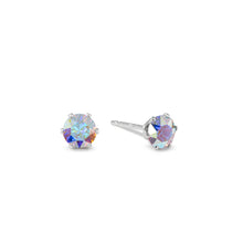 Load image into Gallery viewer, Crystal AB Ultra Micro Mini Bling Sterling Silver Stud Earrings - JoJoLovesYou