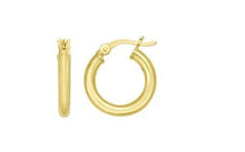 Load image into Gallery viewer, Gold Over Sterling Silver Hoops