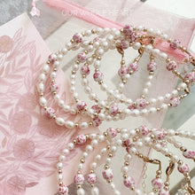 Load image into Gallery viewer, The Amalfi Porcelain and Pearl Beaded Bracelet - Our Whole Heart