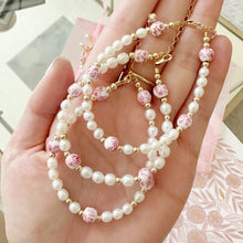 Load image into Gallery viewer, The Amalfi Porcelain and Pearl Beaded Bracelet - Our Whole Heart
