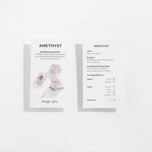 Load image into Gallery viewer, Rough Amethyst Stone &amp; Meaning Card