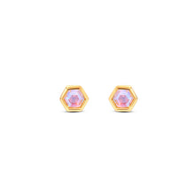 Load image into Gallery viewer, Mini Hex Stud Earrings in Angela Aura- Chloe and Lois