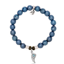 Load image into Gallery viewer, Angel Blessings Larimar Charm Bracelet - TJazelle