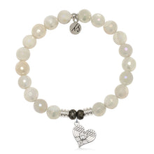 Load image into Gallery viewer, "Angel Love" Heart Silver Charm Bracelet - TJazelle