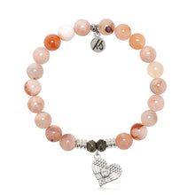 Load image into Gallery viewer, "Angel Love" Heart Silver Charm Bracelet - TJazelle
