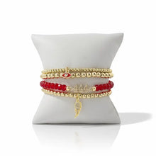 Load image into Gallery viewer, Black Crystal 444 Angel Number Bracelet - Love Lisa