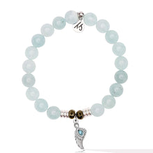 Load image into Gallery viewer, Angel Blessings Larimar Charm Bracelet - TJazelle