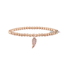 Load image into Gallery viewer, Tiny Angel Wing Stretchy Bracelet